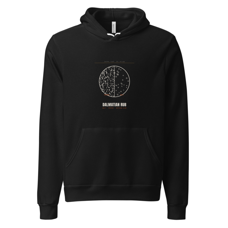 Dalmatian Rub Hoodie mockup