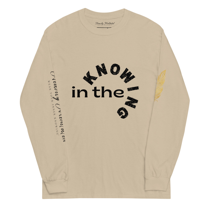 Unisex Soft Long Sleeve - in the Knowing – S, Sand