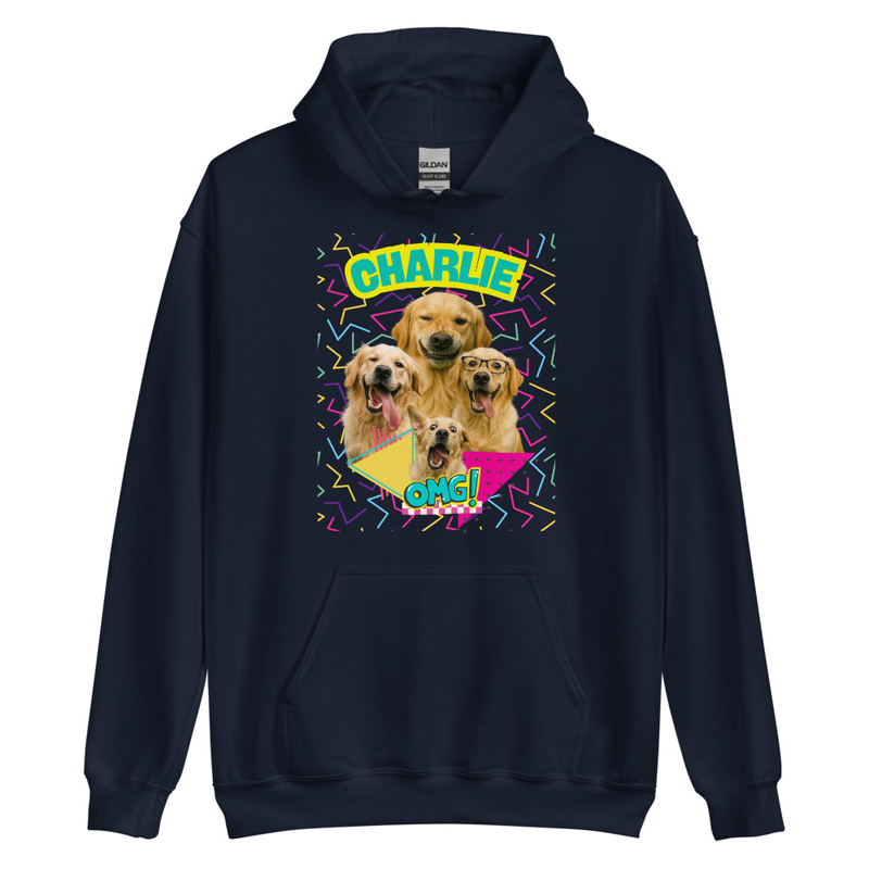 Retro Personalized Pet Party - Unisex Hoodie