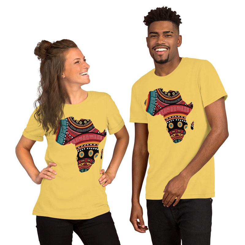 AFRIKA Unisex t-shirt – S, Yellow