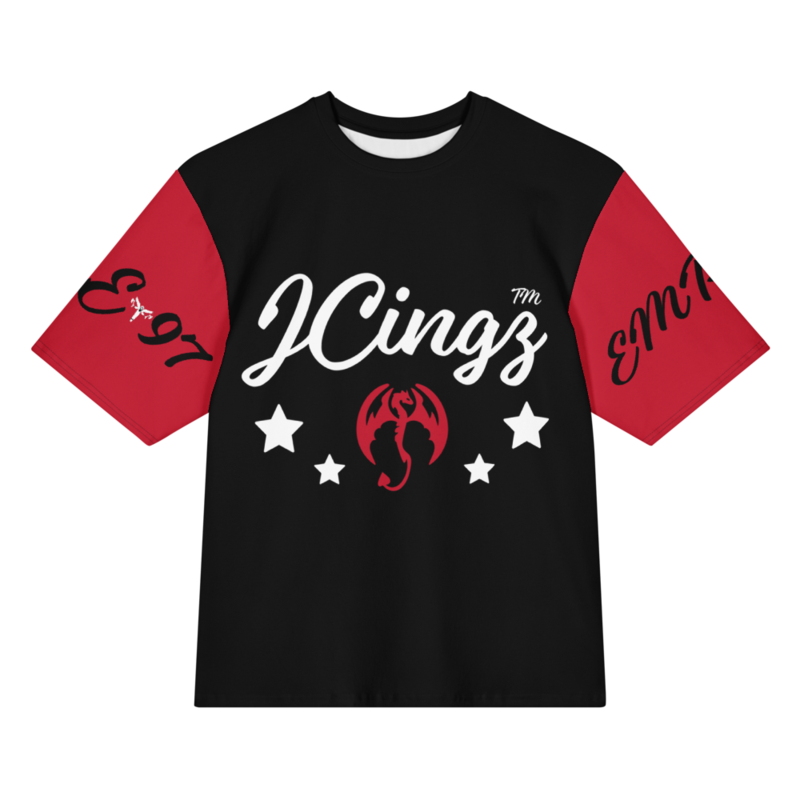 JCINGZ "CRIMSON DRAGON" - HEAVY OVERSIZED T-SHIRT
