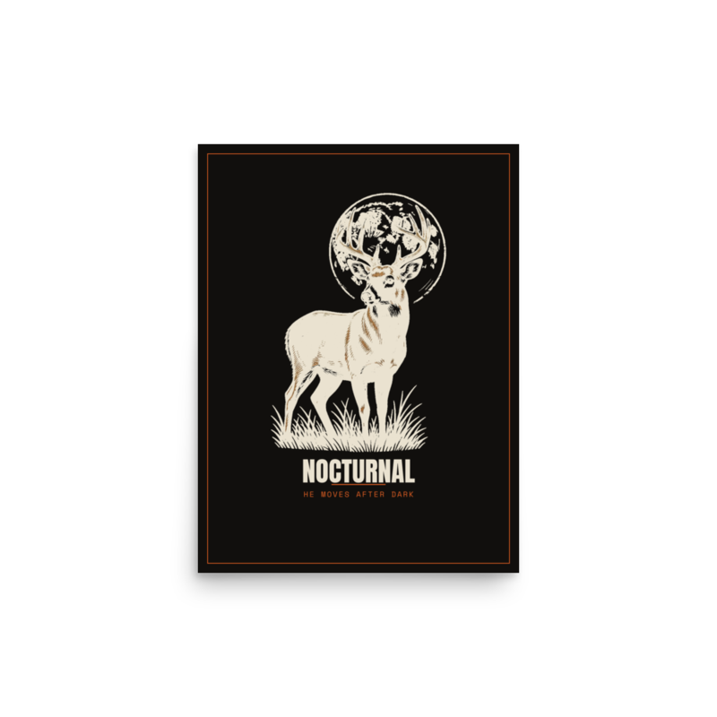 Nocturnal Poster — Bowhunting merch