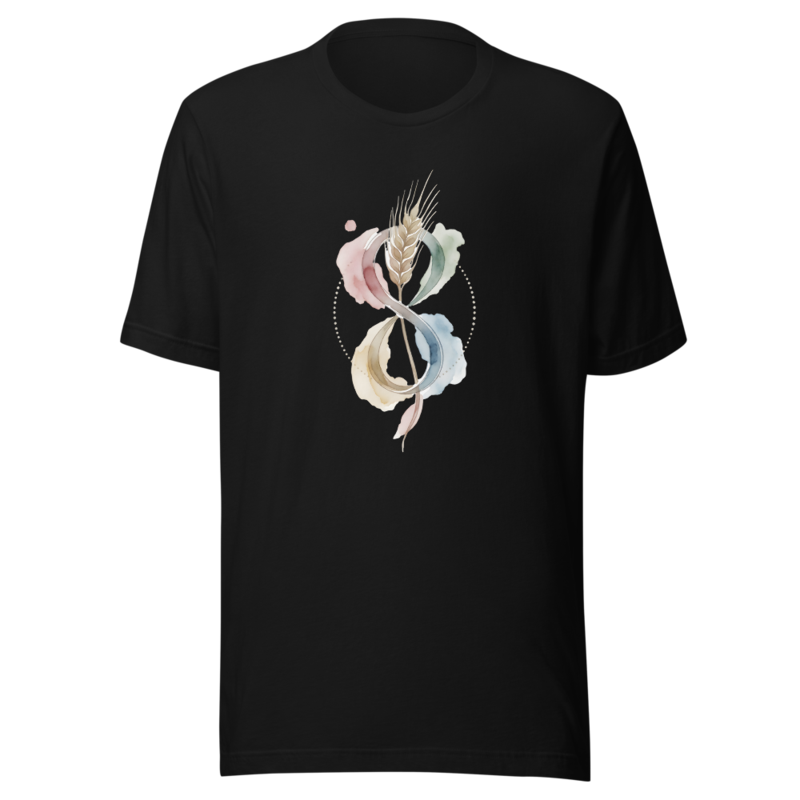 Watercolor Cipher Knot Tee (Artist Series) mockup
