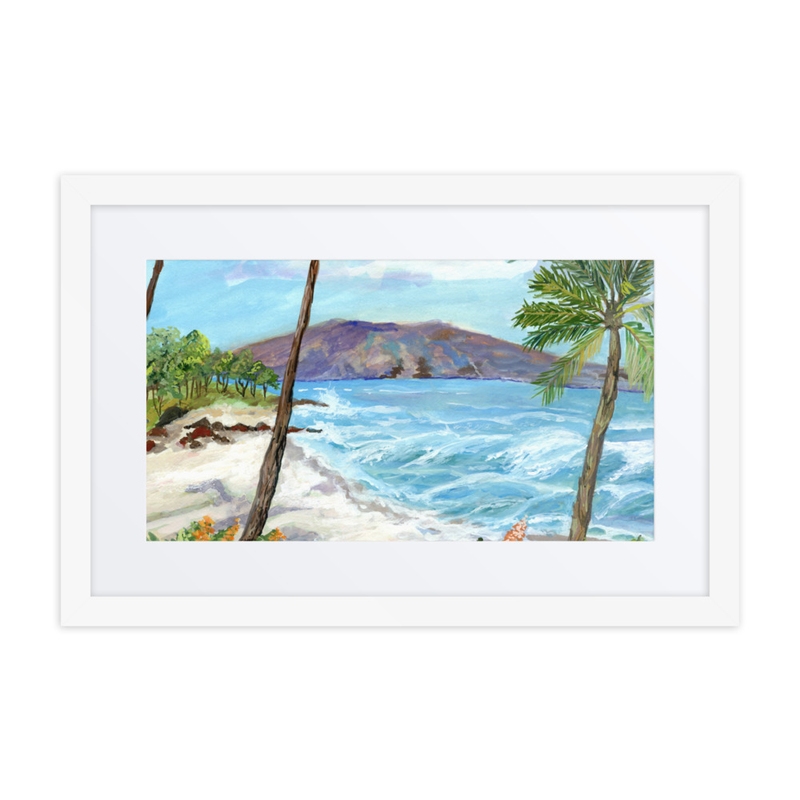 Framed & Matted – 12″×18″, White