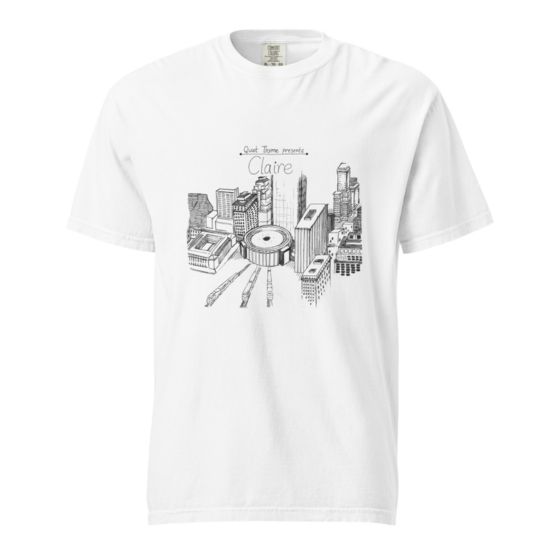 Claire Album Cover (Unisex garment-dyed heavyweight t-shirt)