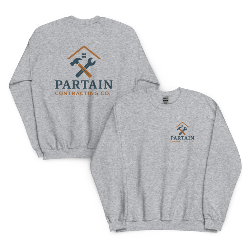 Partain Signature Crewneck – S, Sport Grey
