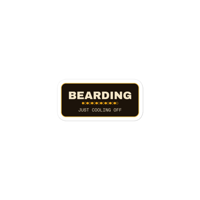 BEARDING Sticker — Beekeeping merch