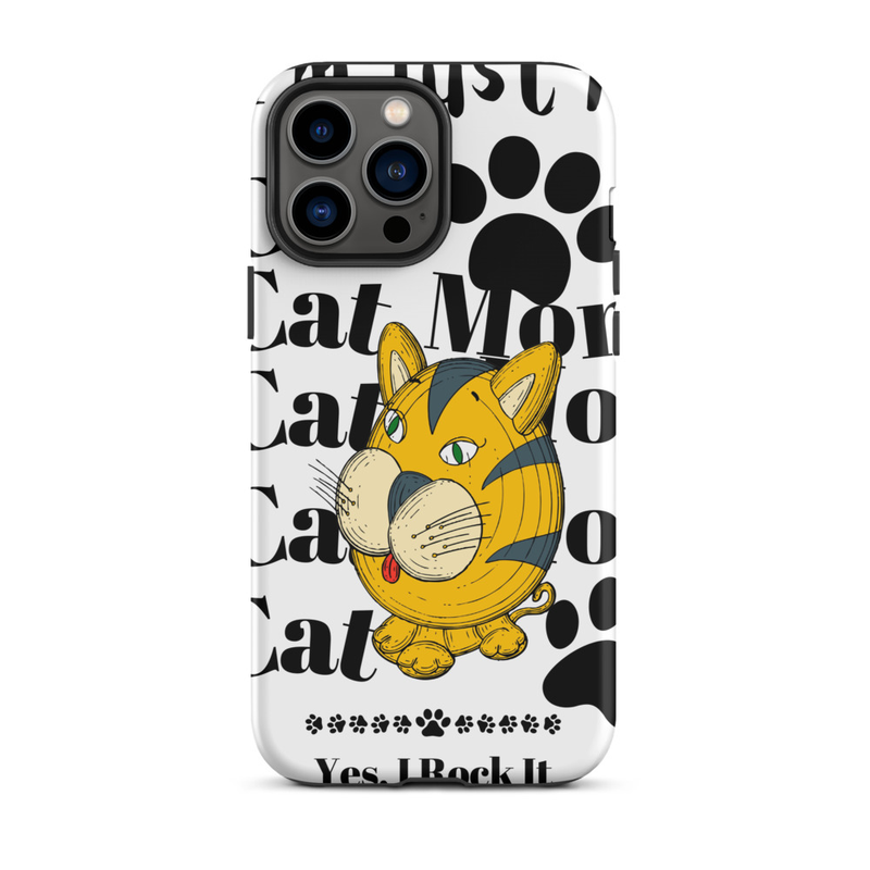Tough Case for iPhone®: Just A Cat Mom – iPhone 13 Pro Max, Matte