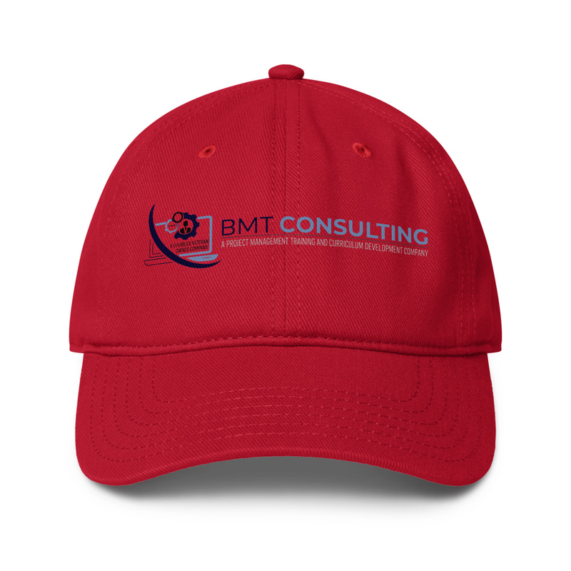 BMT Low-profile baseball cap – One size, Red