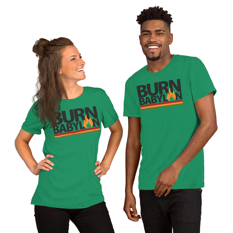 Burn Babylon Unisex t-shirt – L, Kelly