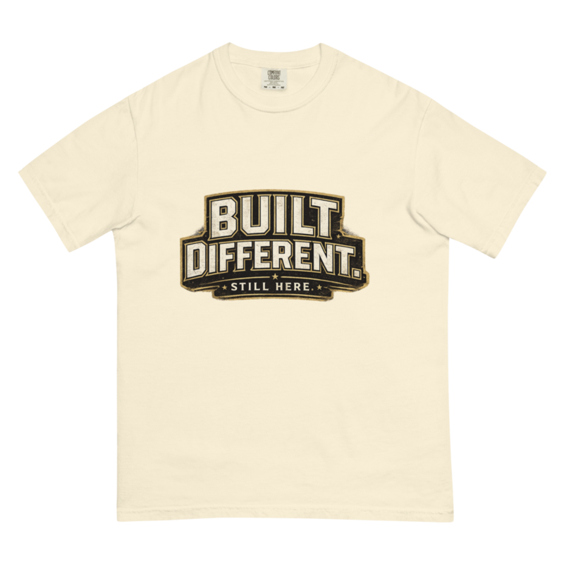 BUILT DIFFERENT Premium Heavyweight Tee