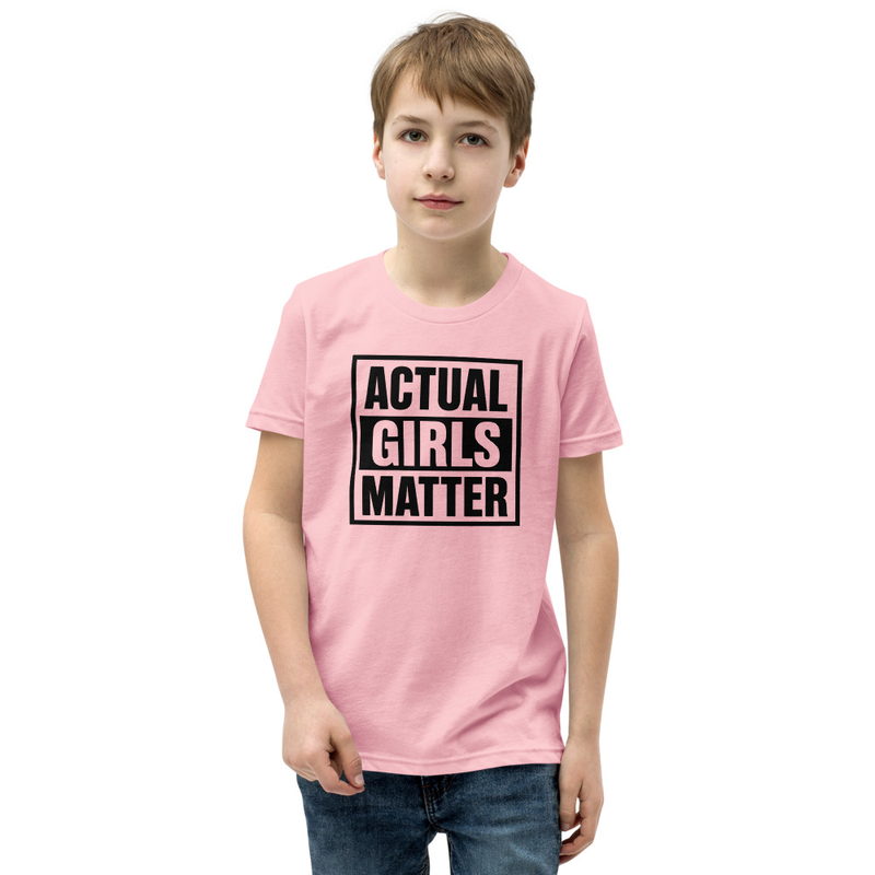 "ACTUAL GIRLS MATTER" Actual Girl T-shirt - for Girls – XL, Pink