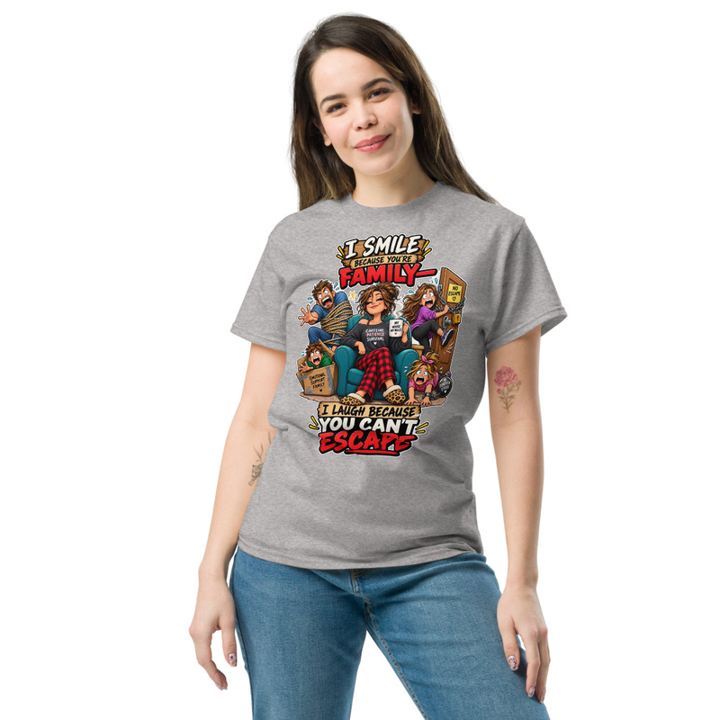 You can't scape - Unisex classic tee – XL, Sport Grey
