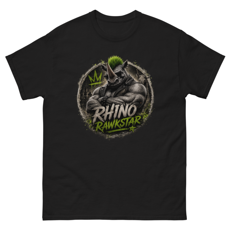Rhino Rawkstar: Emblem Classic Tee — Black / 5XL