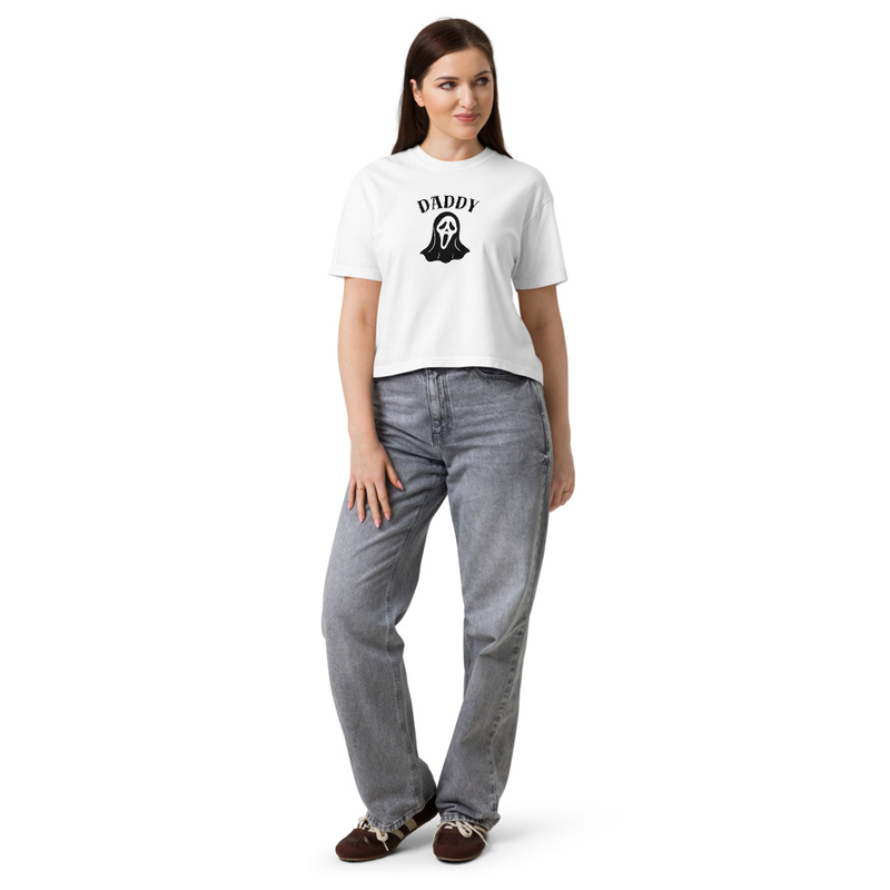 Ghost Daddy Boxy Tee – 2XL, White