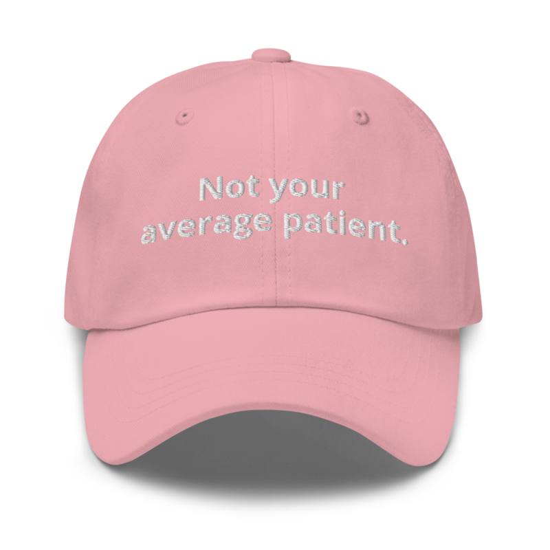 Not Your average patient hat. – One size, Pink