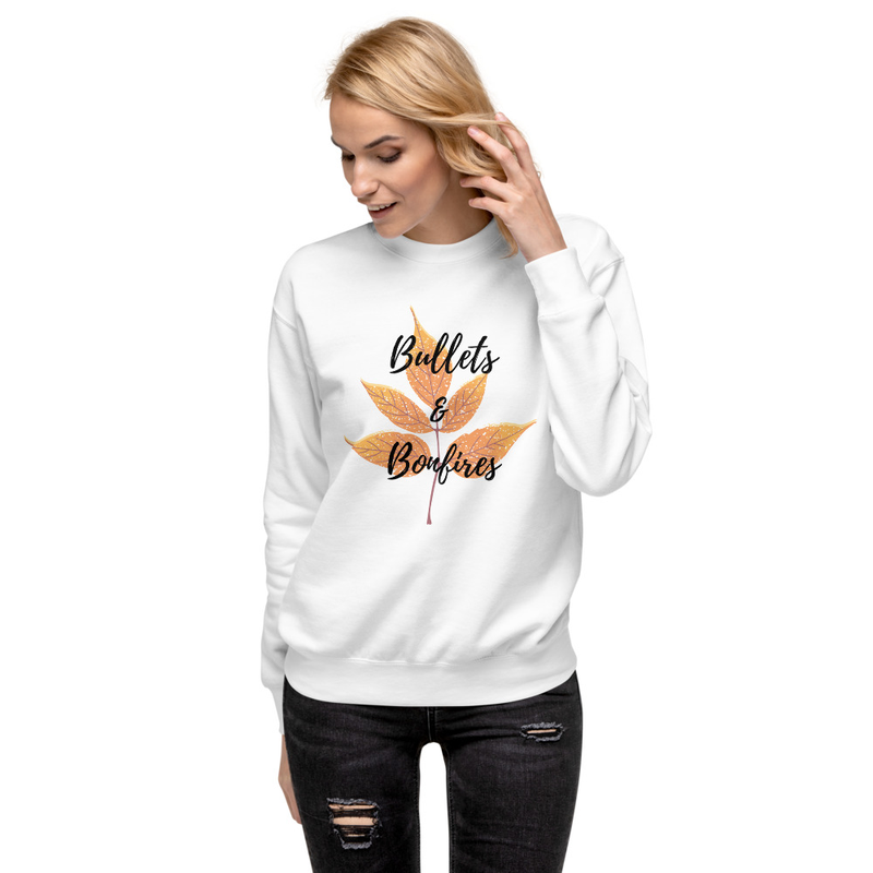 Bullets & Bonfires Fall Leaf WGOAA Unisex Premium Sweatshirt