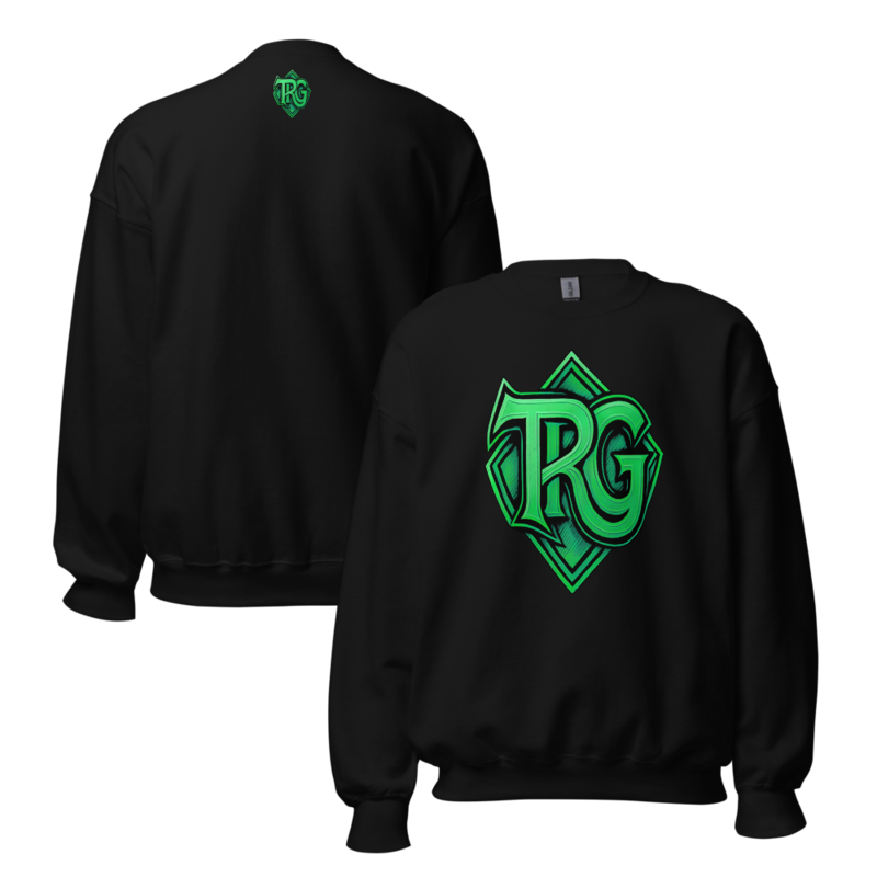 TRG Black Unisex Crewneck Heavy Blend Sweatshirt