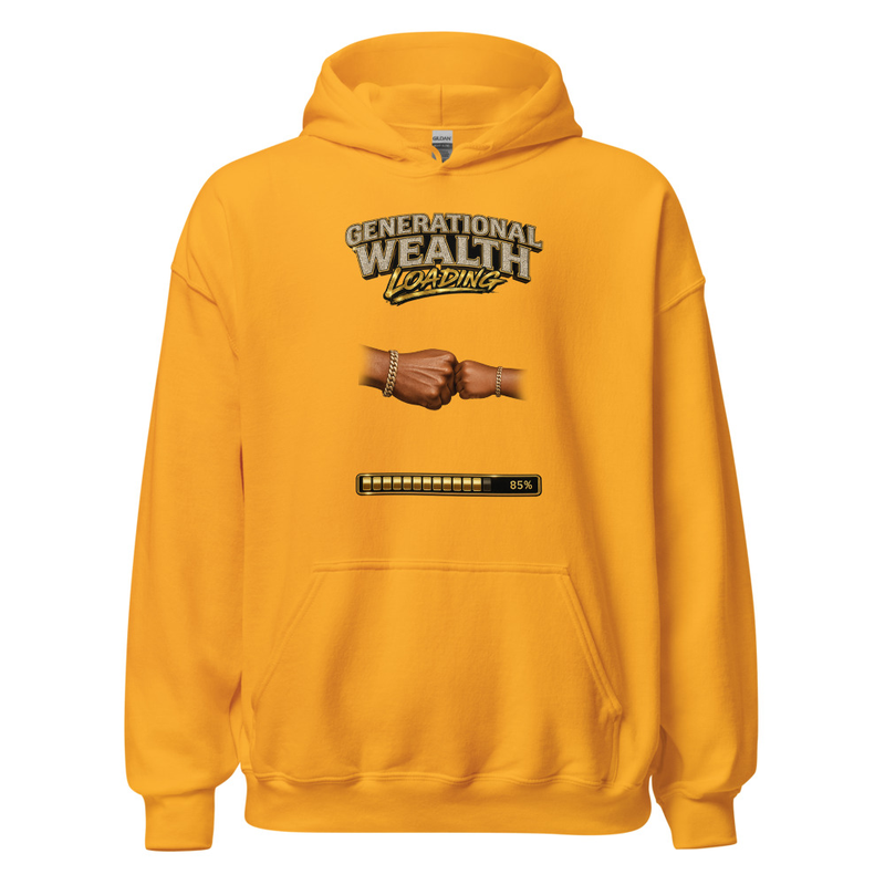 Men's Generational Wealth Hoodie – S, Gold