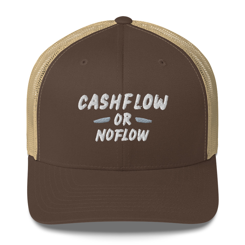 #CashflowOrNoflow Hat – One size, Brown/ Khaki