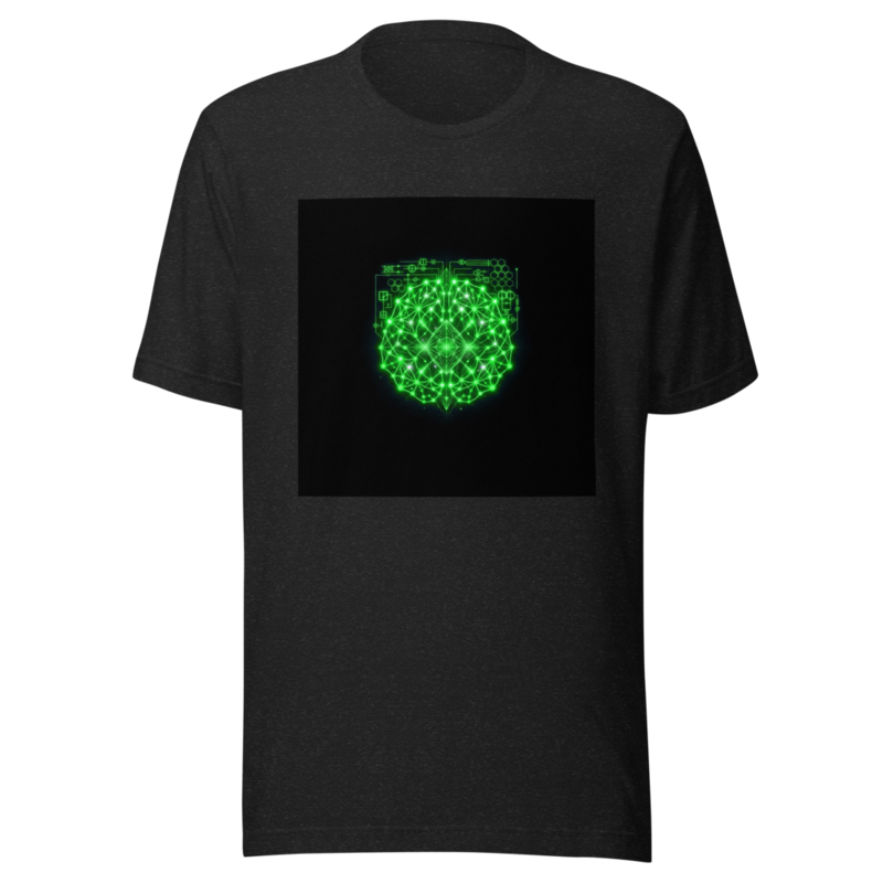 Uncle Benny ® Neural Link Sync IBM Quantum Computer Tee Neon Green EST. 2020