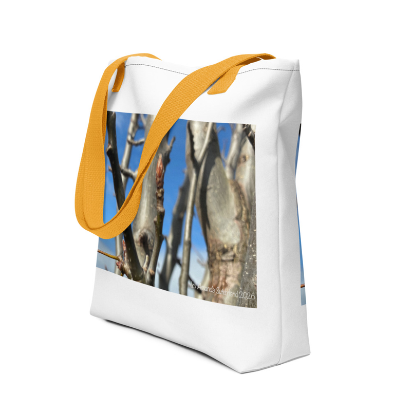 After the Cold Tote Bag – 15″×15″, Yellow