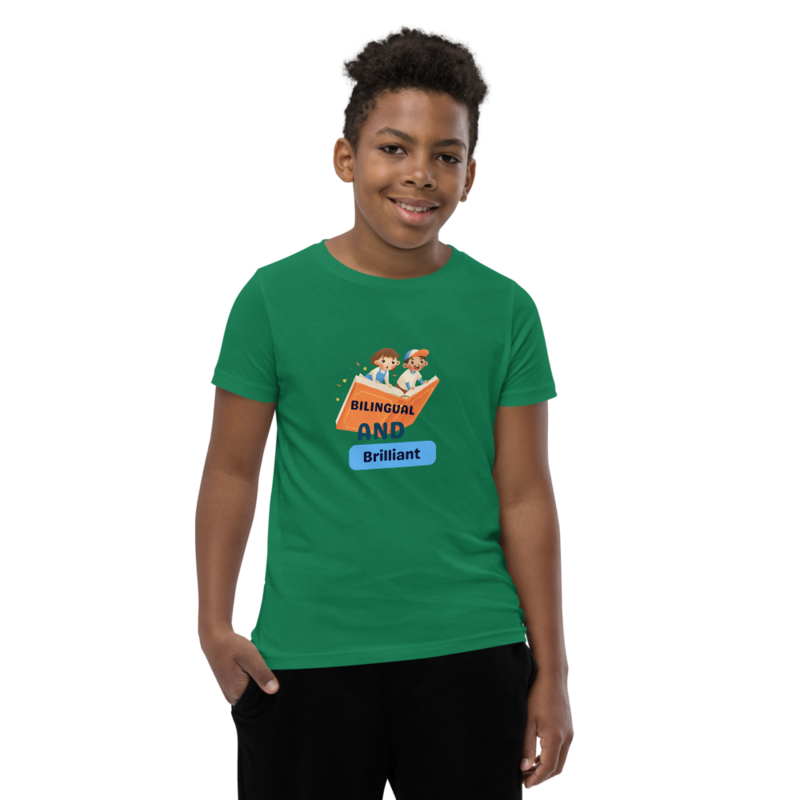 Youth Short T - Bilingual And Brilliant 2 – XL, Kelly