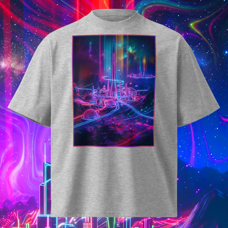 Space Rock Neon City - Space Rock Neon City / Heather Grey / S