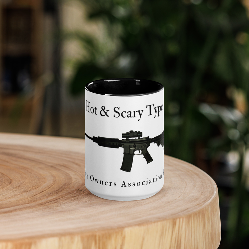 Hot & Scary Type WGOAA Mug with Color Inside