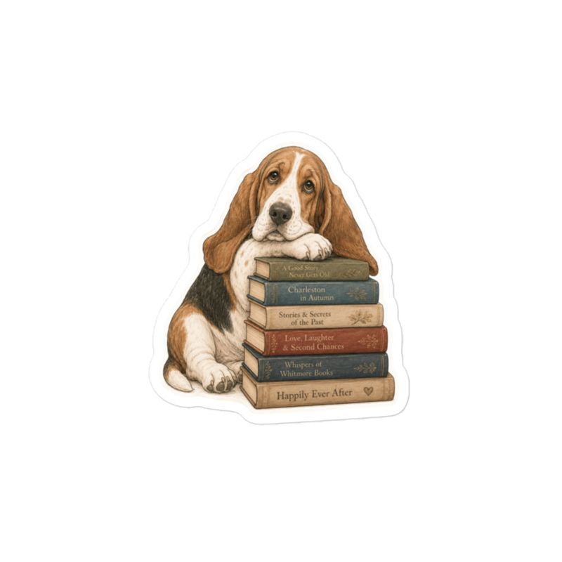 Beau & Books Kiss-cut vinyl decals – 6″×8″, Satin