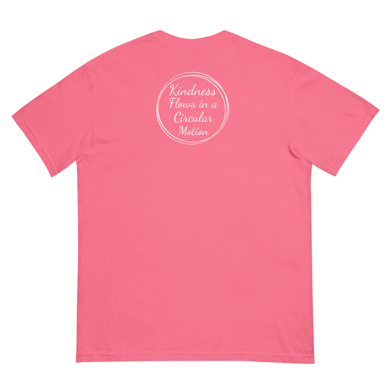 Kindness Flows Back Print Unisex heavyweight tee