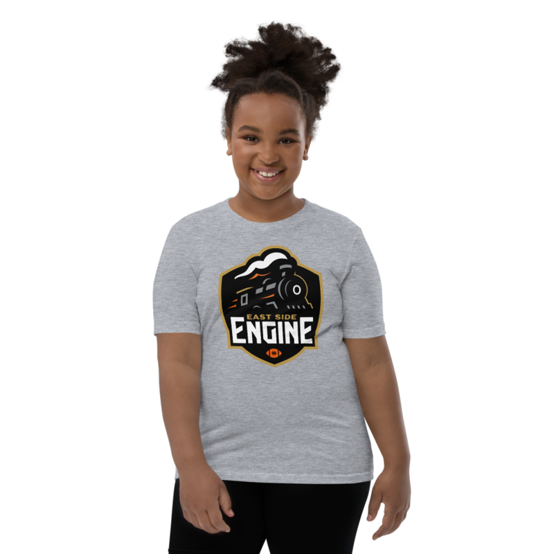 East Side Engine - Youth Tee – S, Athletic Heather