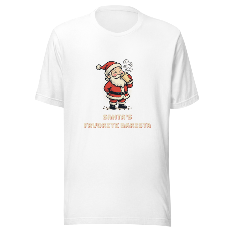RetroPuns — Santa's Favorite Barista Tee