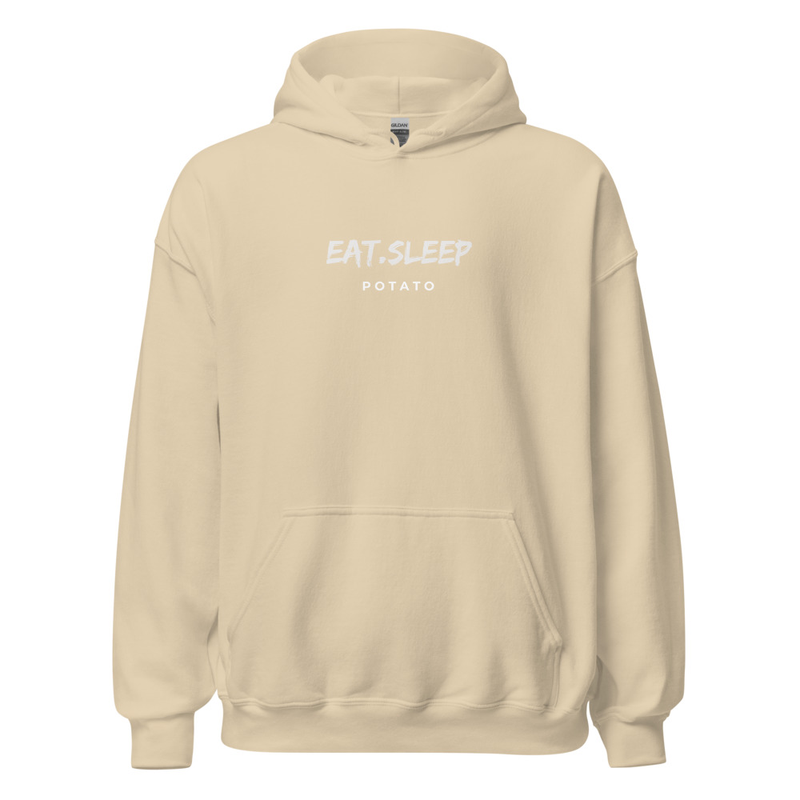 Eat Sleep Potato Unisex Hoodie — The brand hoodie — view 4