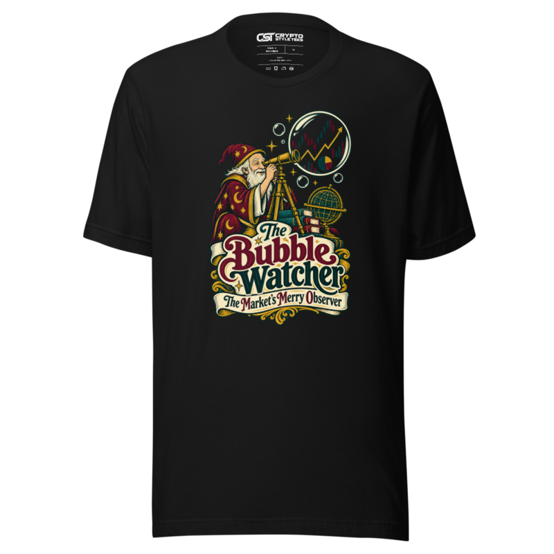 The Bubble Watcher The Market’s Merry Observer T Shirt