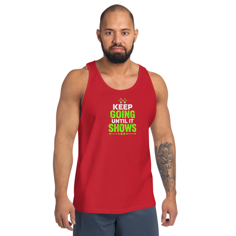 Keep Going Men's Tank Top – XL, Red