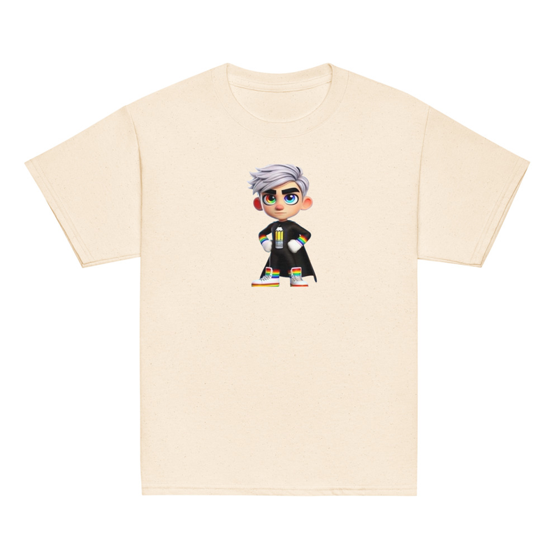 KP Youth classic tee – XS, Natural