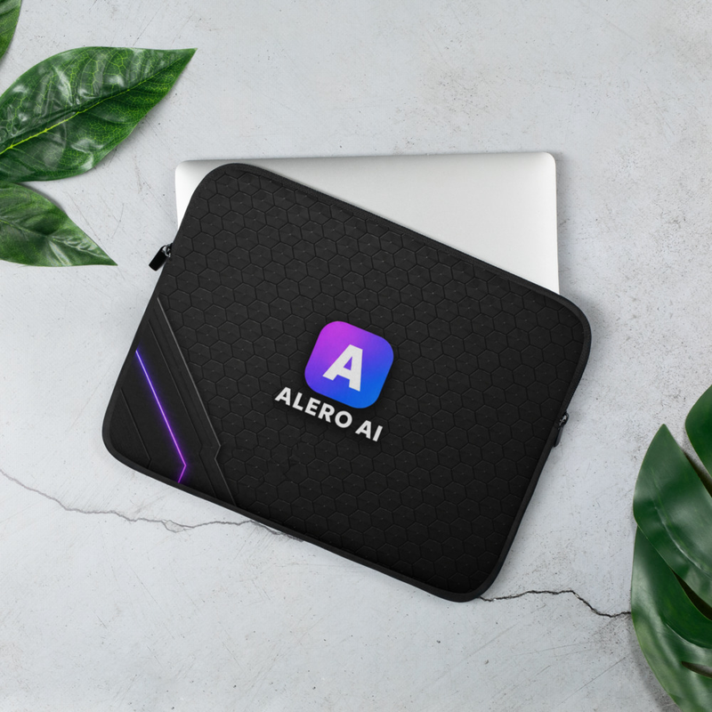 Alero AI Futuristic Geometric Laptop Sleeve