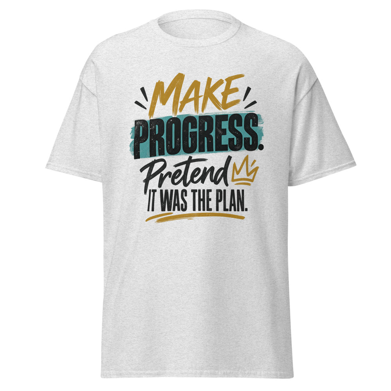 Make Progress - Unisex classic tee – S, Ash