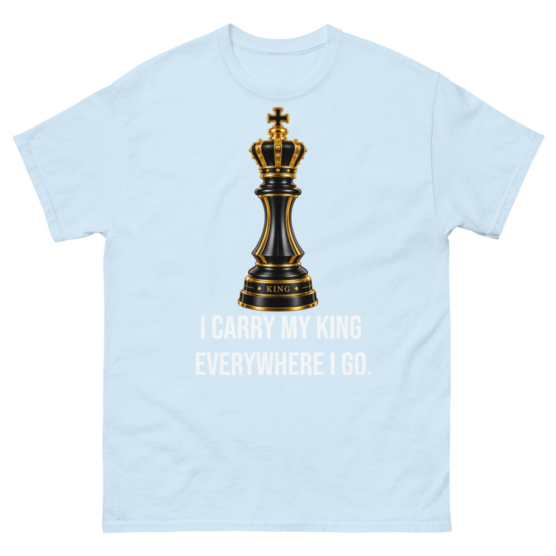 I CARRY MY KING EVERYWHERE I GO - Classic tee – 5XL, Light Blue