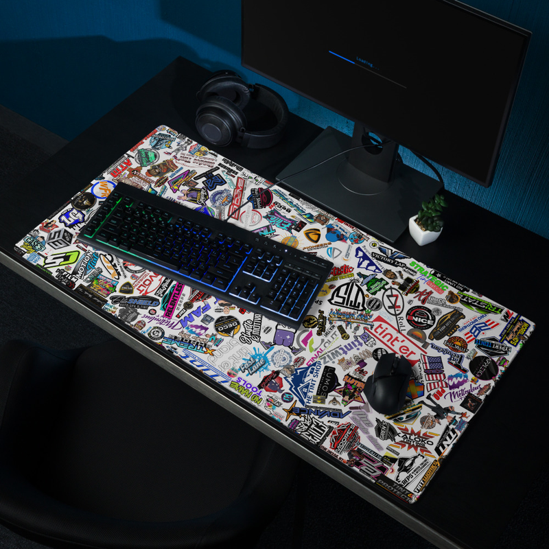 Sticker Bomb Mouse Pad - 36in x 18in