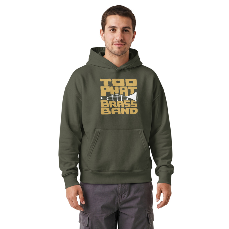 Unisex relaxed mid-weight hooded sweatshirt