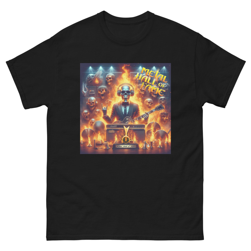 Unisex White Collar Rocker T