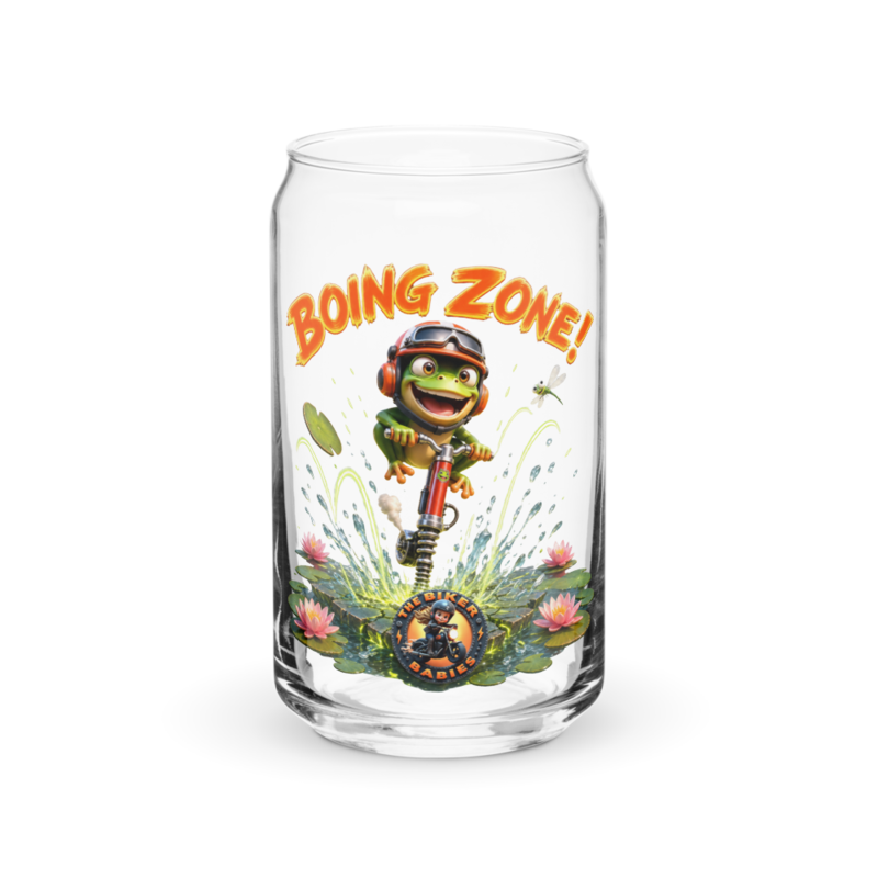 Turbo Toad Boing Zone 16oz Can Glass