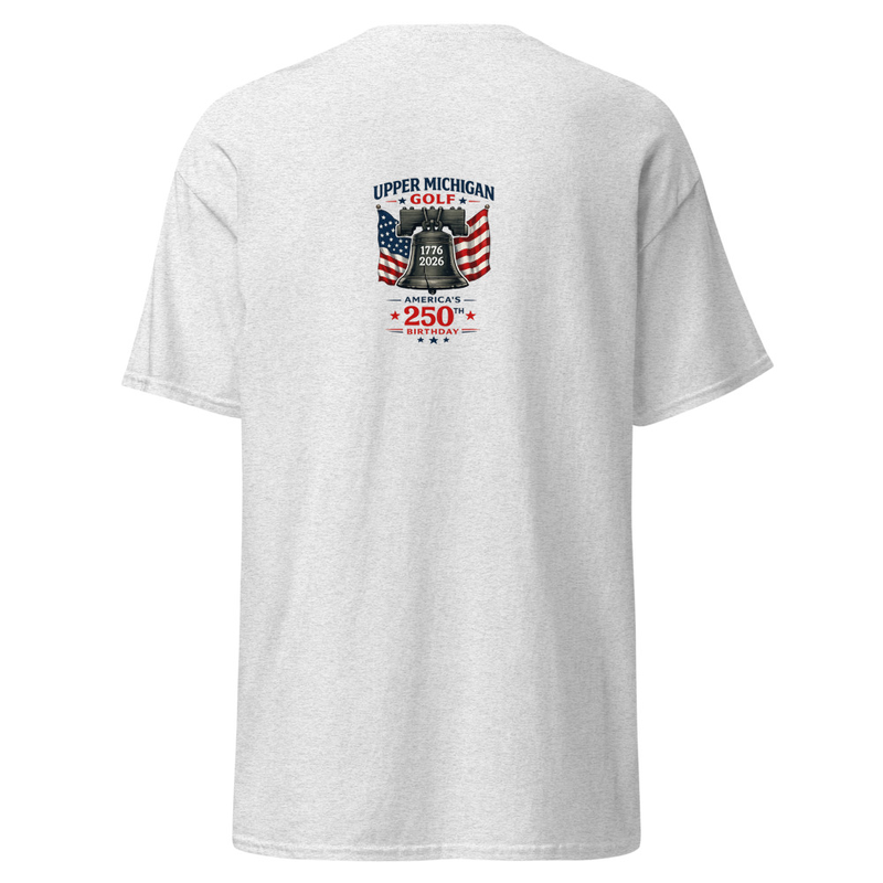 UP Golf 250 Logo #2 Unisex classic tee – S, Ash