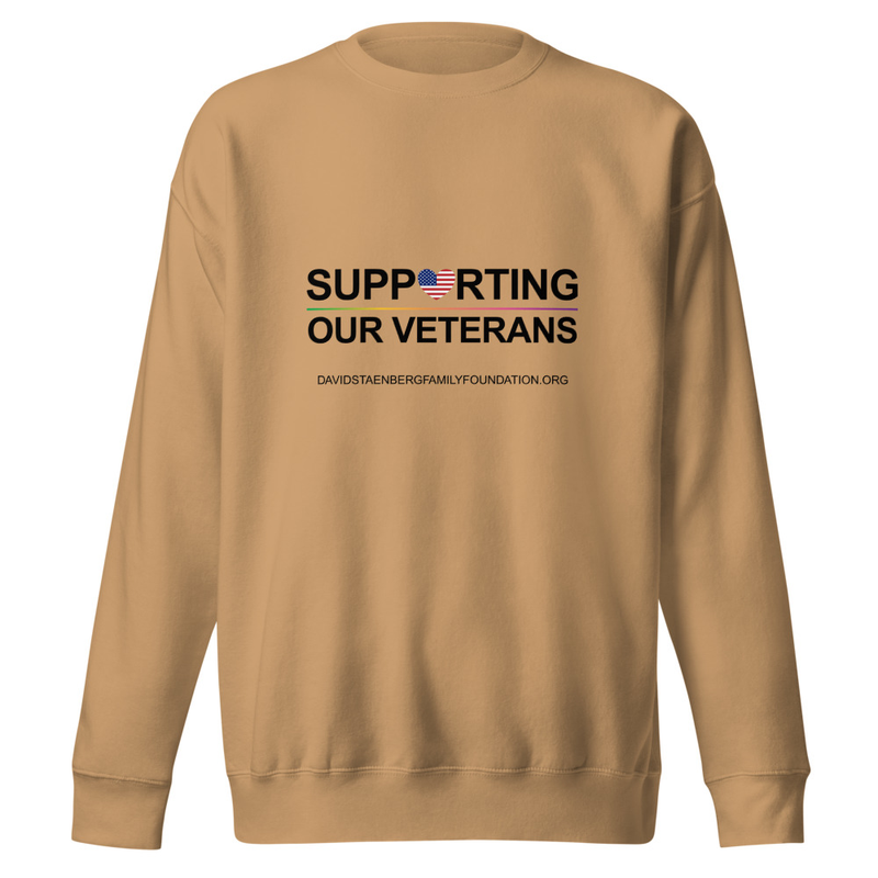 Unisex Premium Sweatshirt | Veteran's Day v1 – XL, Khaki