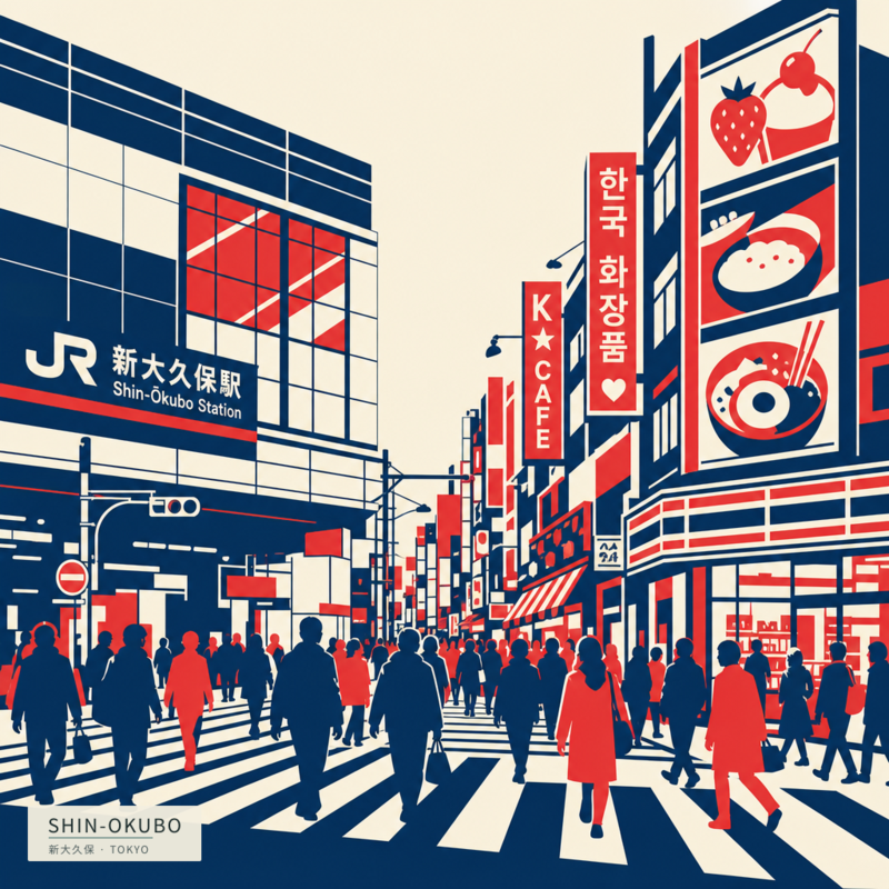 Shin-Okubo(新大久保)のアートワーク