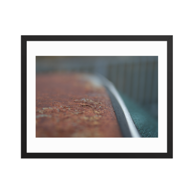 Patina Porsche 912 - Rusty Roof - "In Rust I Trust" - Framed Print (in) – 16″×20″, Black