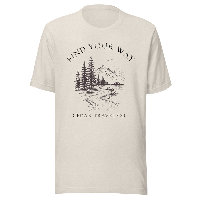 Find Your Way Tee – 2XL, Heather Dust