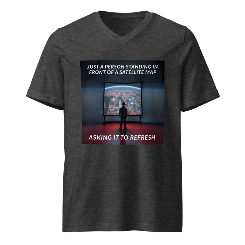 Please Refresh Unisex Short Sleeve V-Neck T-Shirt